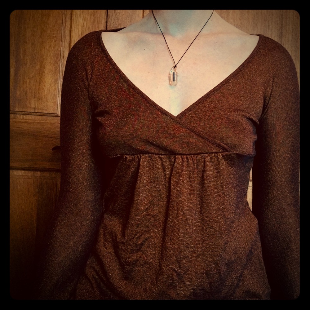 Dark copper renaissance style top